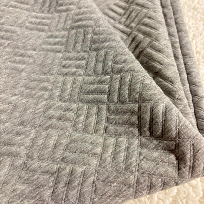 Nine West Women’s Active Quilted Joggers, Drawstring, Athleisure, Gray, Large