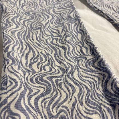 Abercrombie & Fitch Jeans The 90s Straight Ultra High Rise Size 25/0 Wavy Print