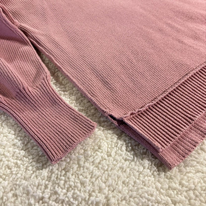 Moon & Madison Pink Knit Sweater Size Medium Cozy Modest EUC