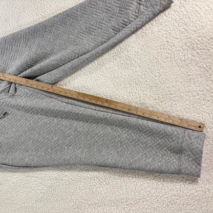 Nine West Women’s Active Quilted Joggers, Drawstring, Athleisure, Gray, Large