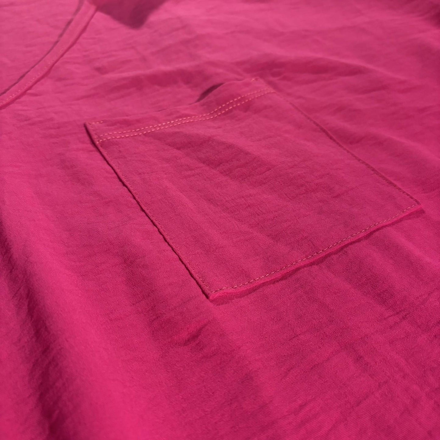 JODIFL Women’s Size 3X Veck Tunic Swing Blouse Short Sleeve Pink Valentines