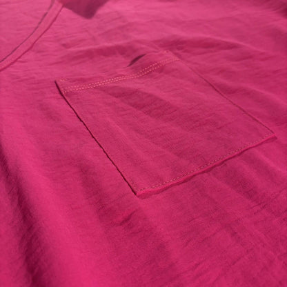 JODIFL Women’s Size 3X Veck Tunic Swing Blouse Short Sleeve Pink Valentines