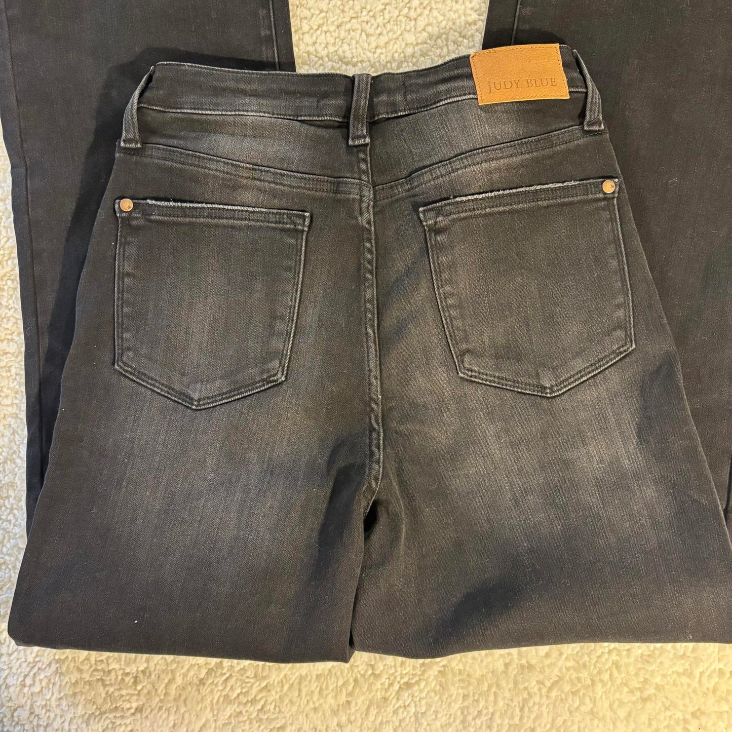 NWT JUDY BLUE Morgantown High Rise Straight Fit Black Jeans Sz 9/29 JB88646