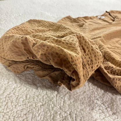 Madewell Seersucker Puff Short Sleeve Cutout Mini Peasant Dress Size XXL Women's