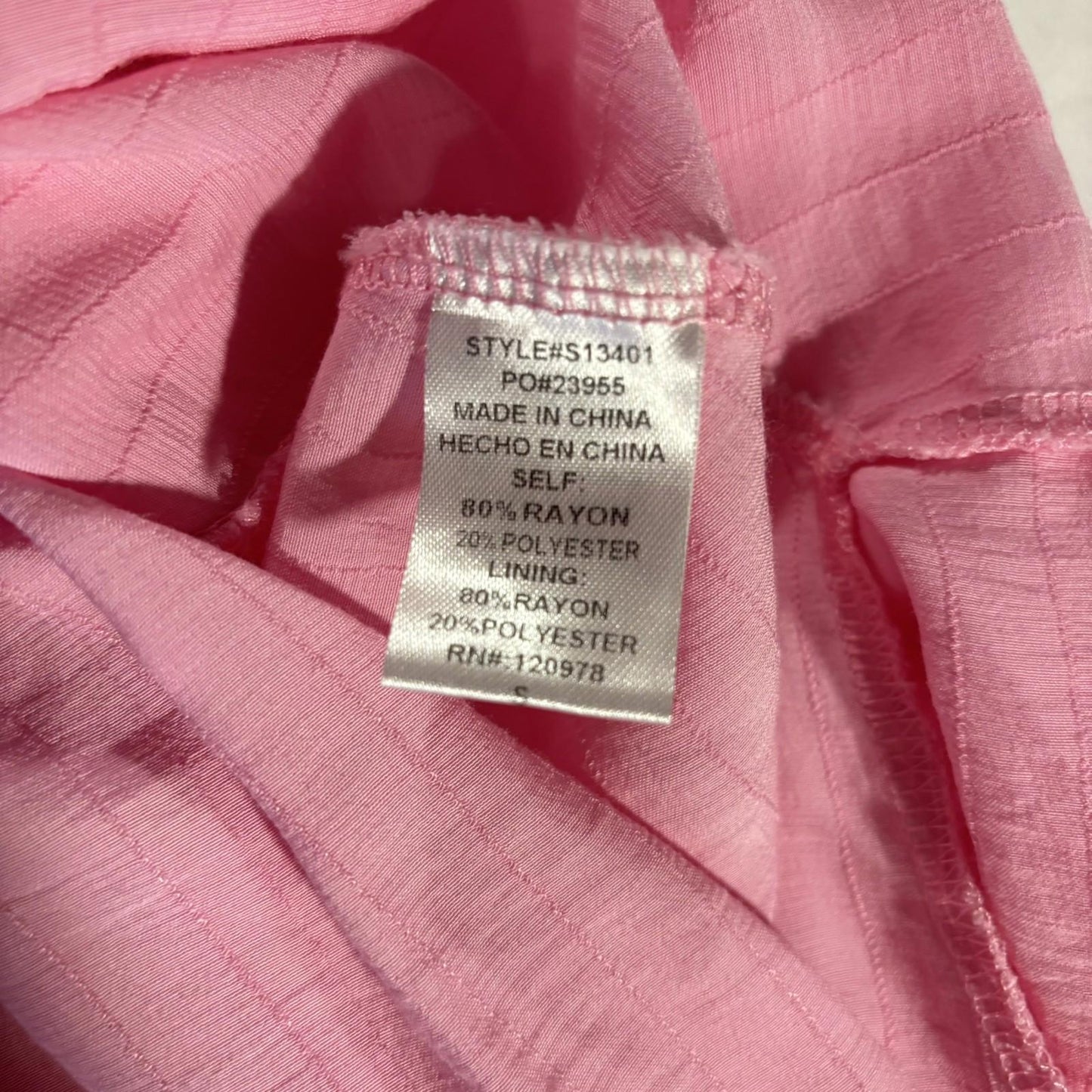 Boho Style Entro Ruffle Mini Skirt With Shorts Women Size S Pink