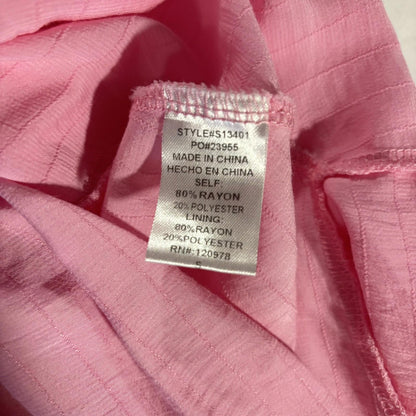 Boho Style Entro Ruffle Mini Skirt With Shorts Women Size S Pink