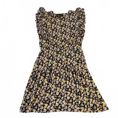 Banana Republic Flutter Sleeve Shift Dress Womens XS Floral Midi Fairy Cottage