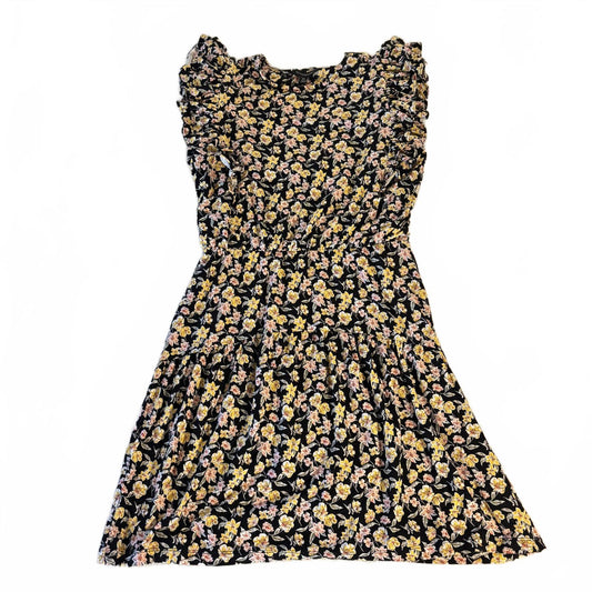 Banana Republic Flutter Sleeve Shift Dress Womens XS Floral Midi Fairy Cottage