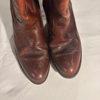 Women's Dingo Vintage Dark Rust/Brown Cowboy Western Boots Size 9.5 M