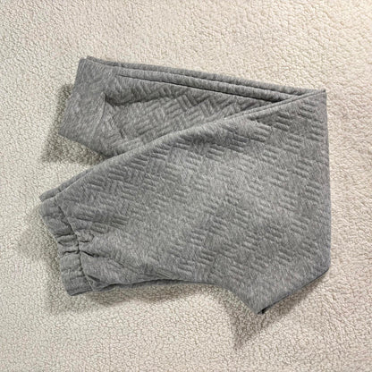 Nine West Women’s Active Quilted Joggers, Drawstring, Athleisure, Gray, Large