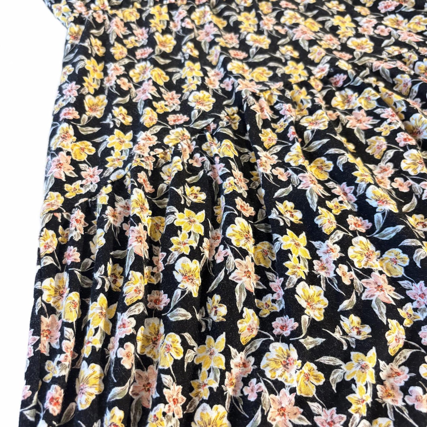 Banana Republic Flutter Sleeve Shift Dress Womens XS Floral Midi Fairy Cottage