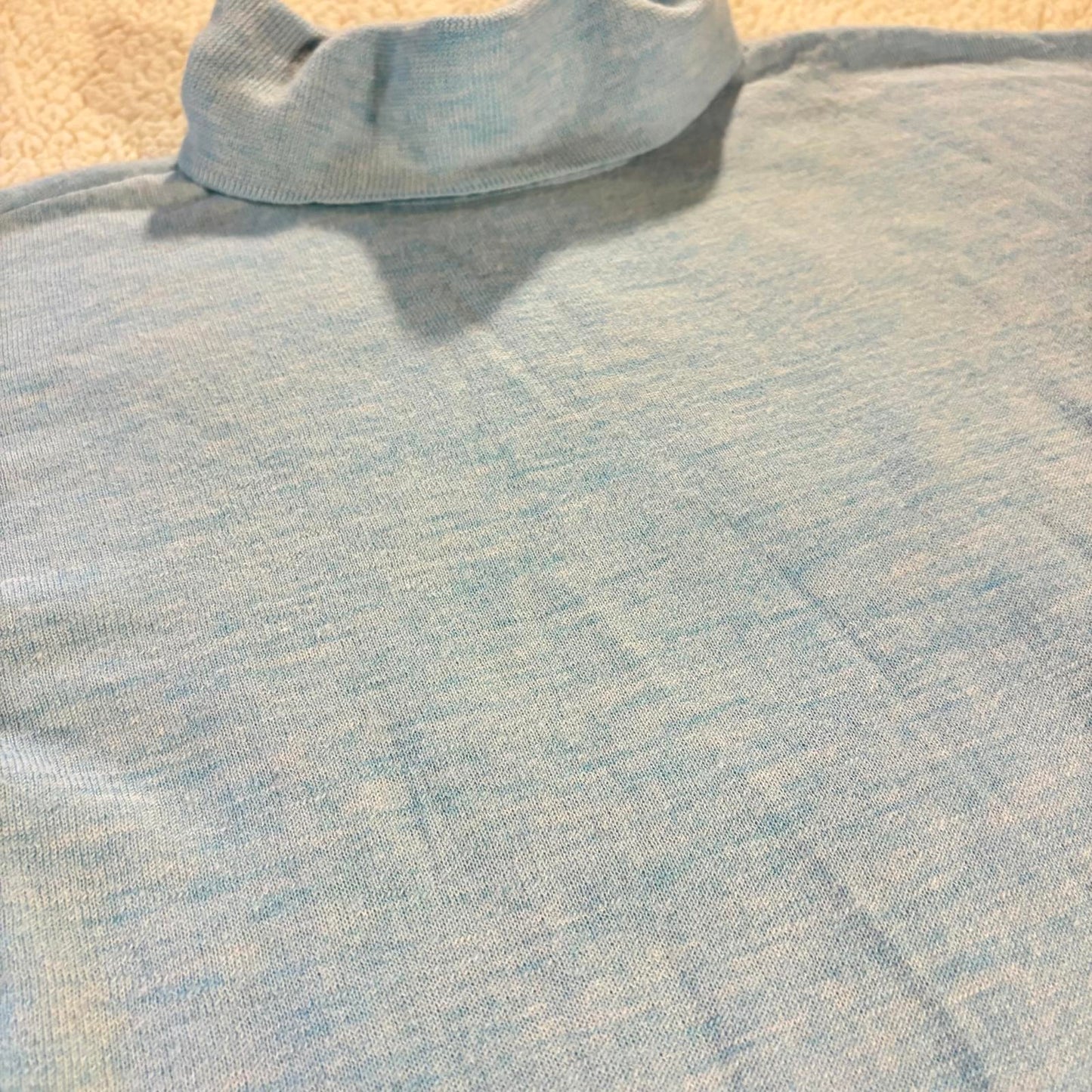 Talbots Women's 100% Merino Wool Pullover Mock Turtleneck Sweater Size SP Preppy