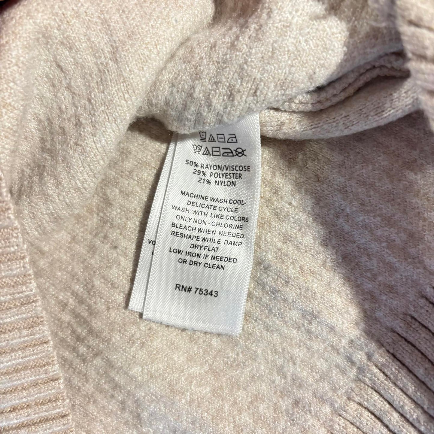 Rachel Zoe Cropped 1/4 Quarter Zip Sweater, Cream/Beige, Small Preppy Casual