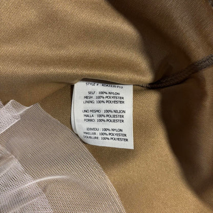 Ryu Ruffle Knit Dress size S Crochet Flowers Anthropologie Tulle Boho Whimsy