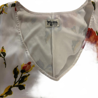 Show Me Your MuMu Rosa Bonita Short Sleeve Kylie Mini Flower Dress Size M Girly