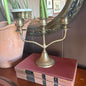 Vintage Brass Three-Arm Candelabra Candlestick