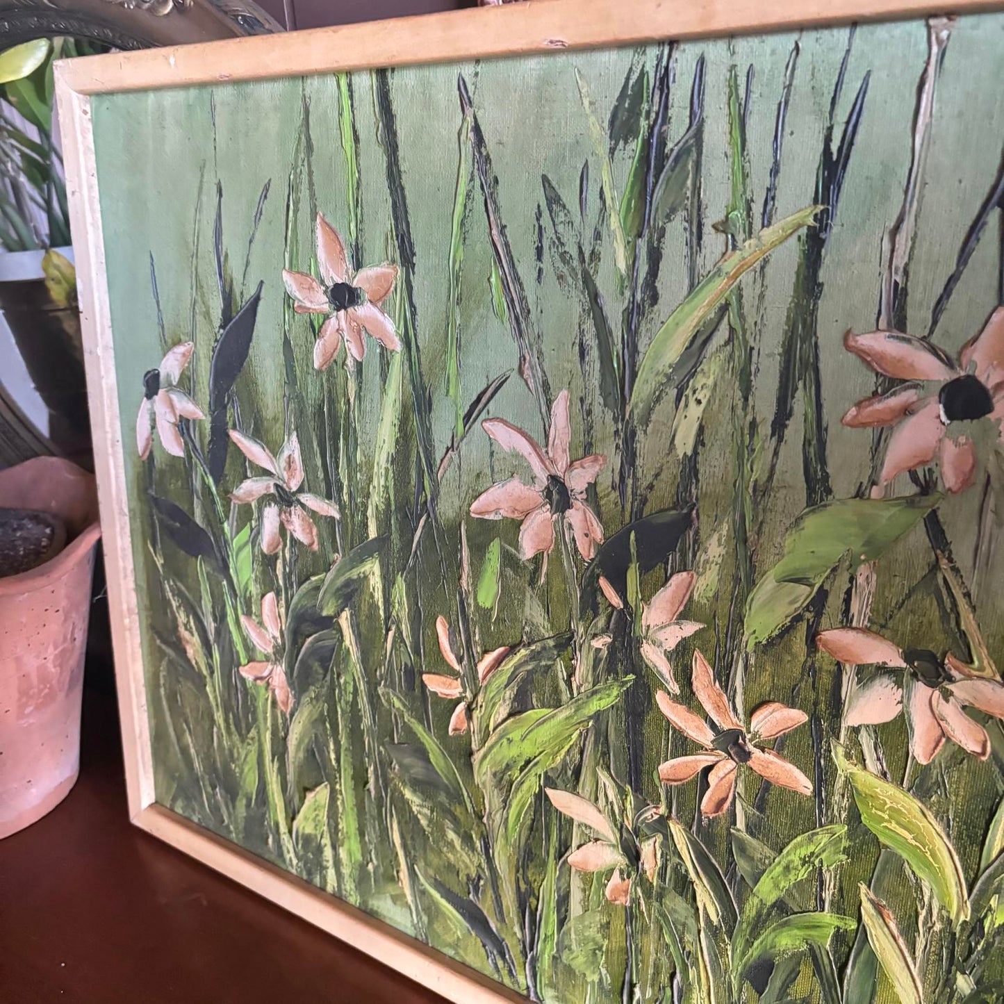 70's Floral Oil Painting *LOCAL PICKUP ONLY*
