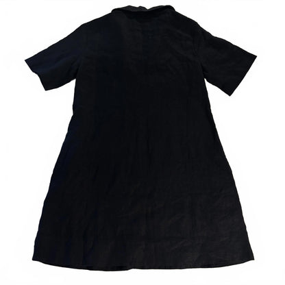 J. Crew Women's Tunic Shirt-Dress Short Sleeve 100% Linen Black XS NWT Preppy