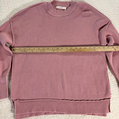 Moon & Madison Pink Knit Sweater Size Medium Cozy Modest EUC