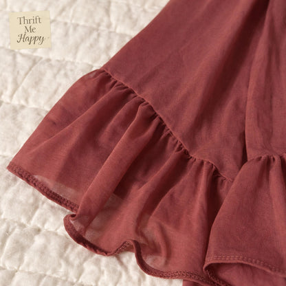 Future Collective Boho Women's Mauve Flowy Romantic Maxi Dress -Size XL