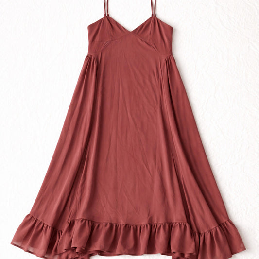 Future Collective Boho Women's Mauve Flowy Romantic Maxi Dress -Size XL