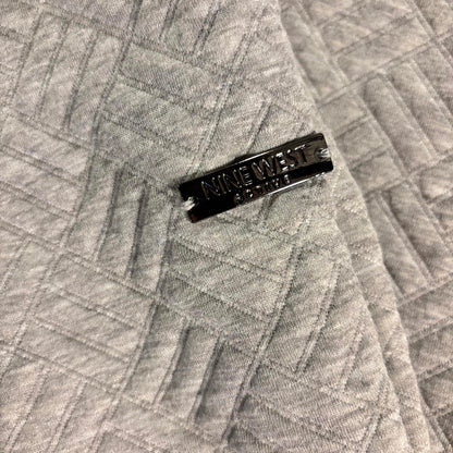 Nine West Women’s Active Quilted Joggers, Drawstring, Athleisure, Gray, Large