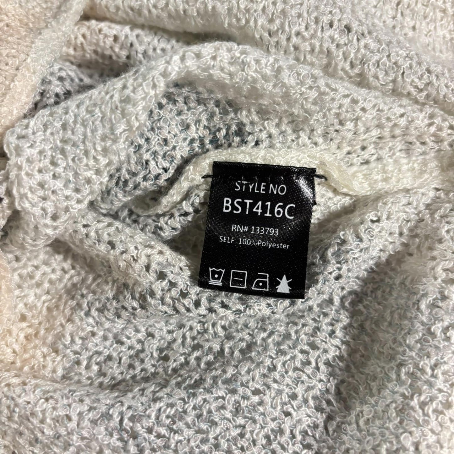 POL Oversized Camouflage Lightweight Sweater Women's M Pullover Green/Grey