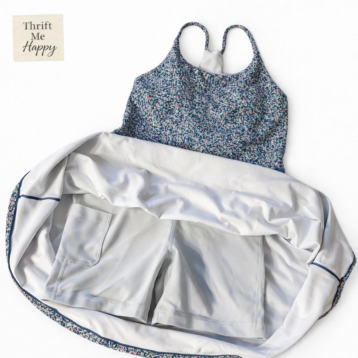 Sage Collective Women's Floral Print Workout Dress - Size Small - S -