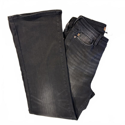 NWT JUDY BLUE Morgantown High Rise Straight Fit Black Jeans Sz 9/29 JB88646